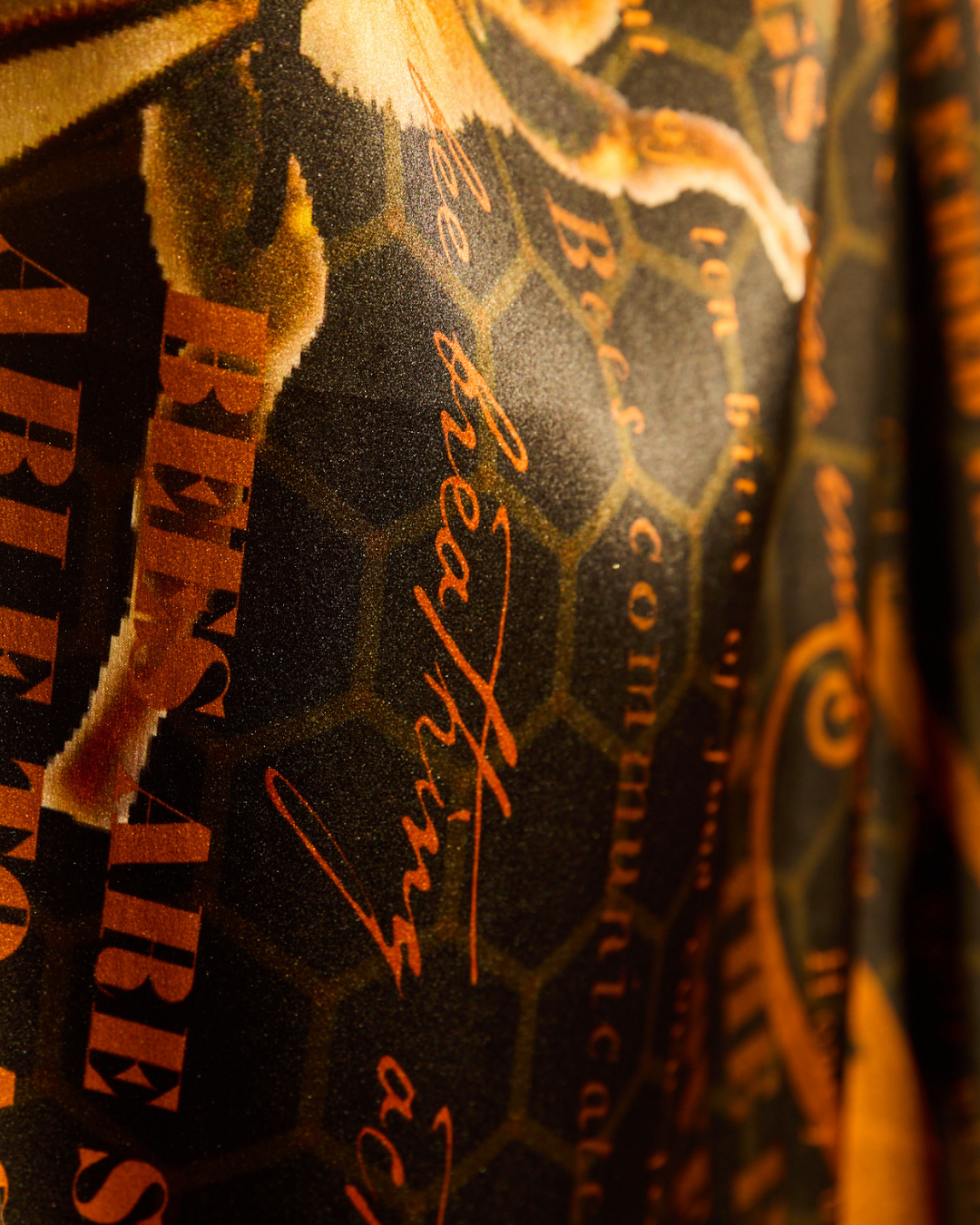 High Vibe Honey Bee 6 Silk Scarf
