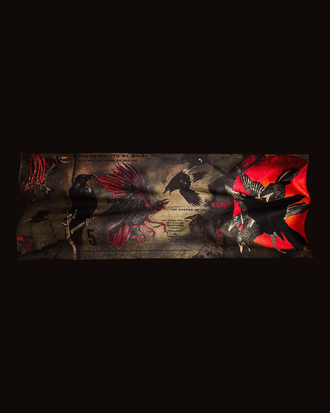 Crow 5 Silk Scarf