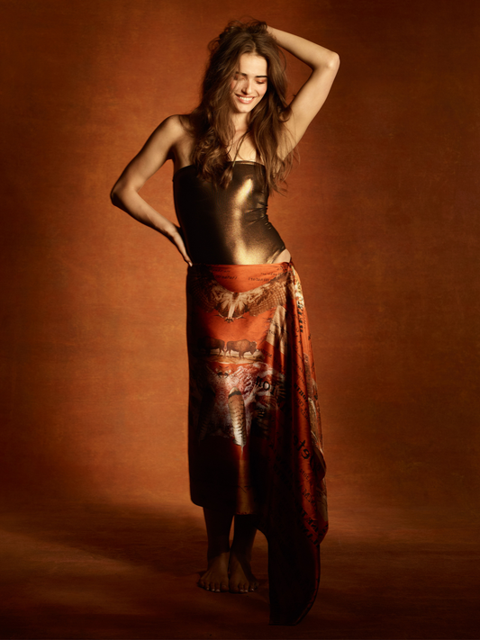 Bison 1 Silk Scarf