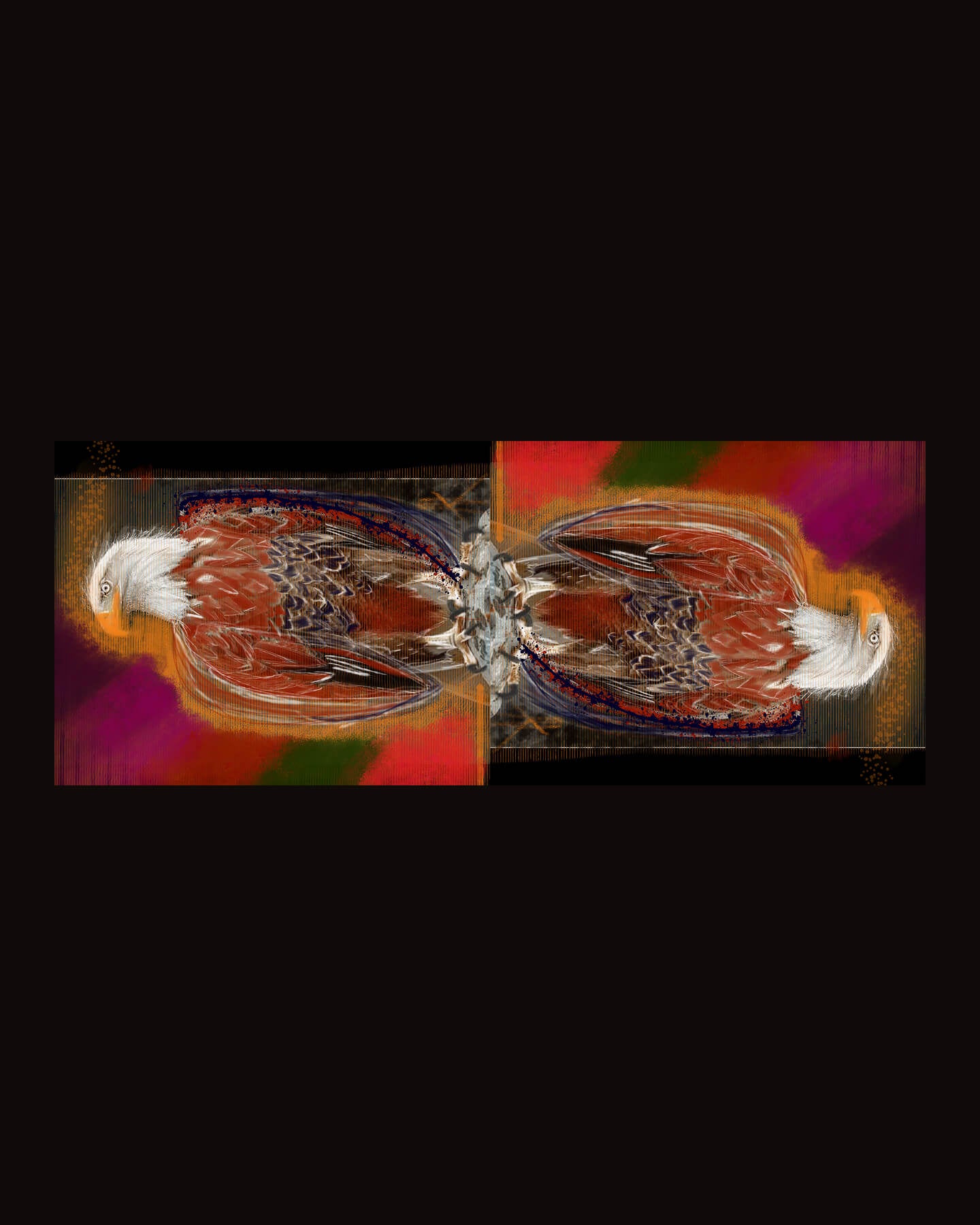 Eagle eye to the future 1 Silk Wrap