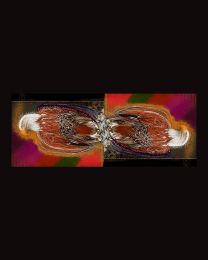 Eagle eye to the future 1 Silk Wrap