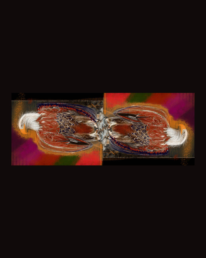 Eagle eye to the future 1 Silk Wrap