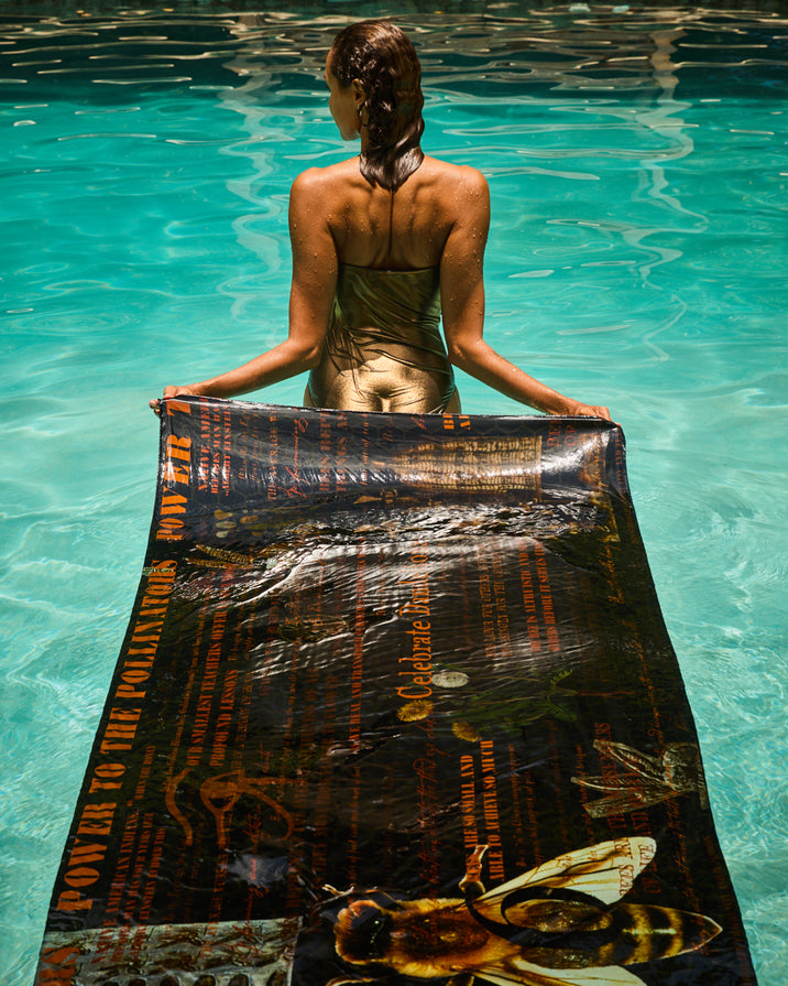 High Vibe Honey Bee 6 Silk Scarf