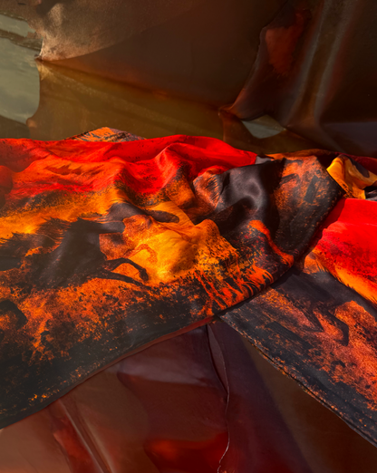 Fire Horse 1 Silk Scarf