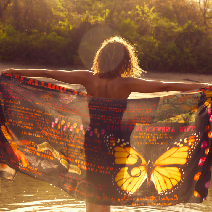 Monarch Butterfly 8 Silk Scarf