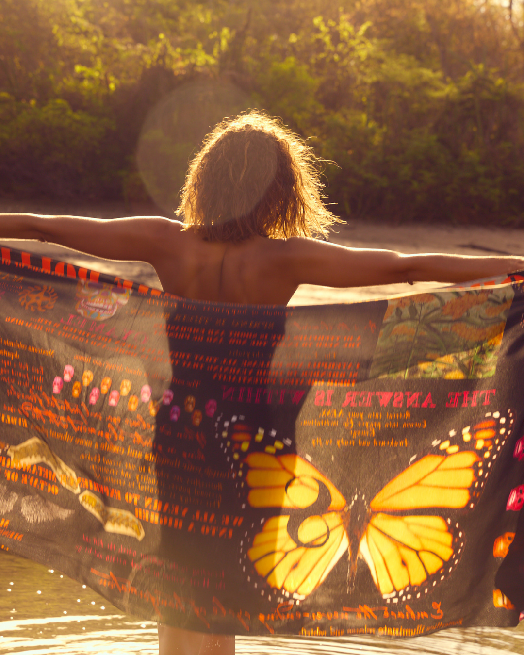 Monarch Butterfly 8 Silk Scarf