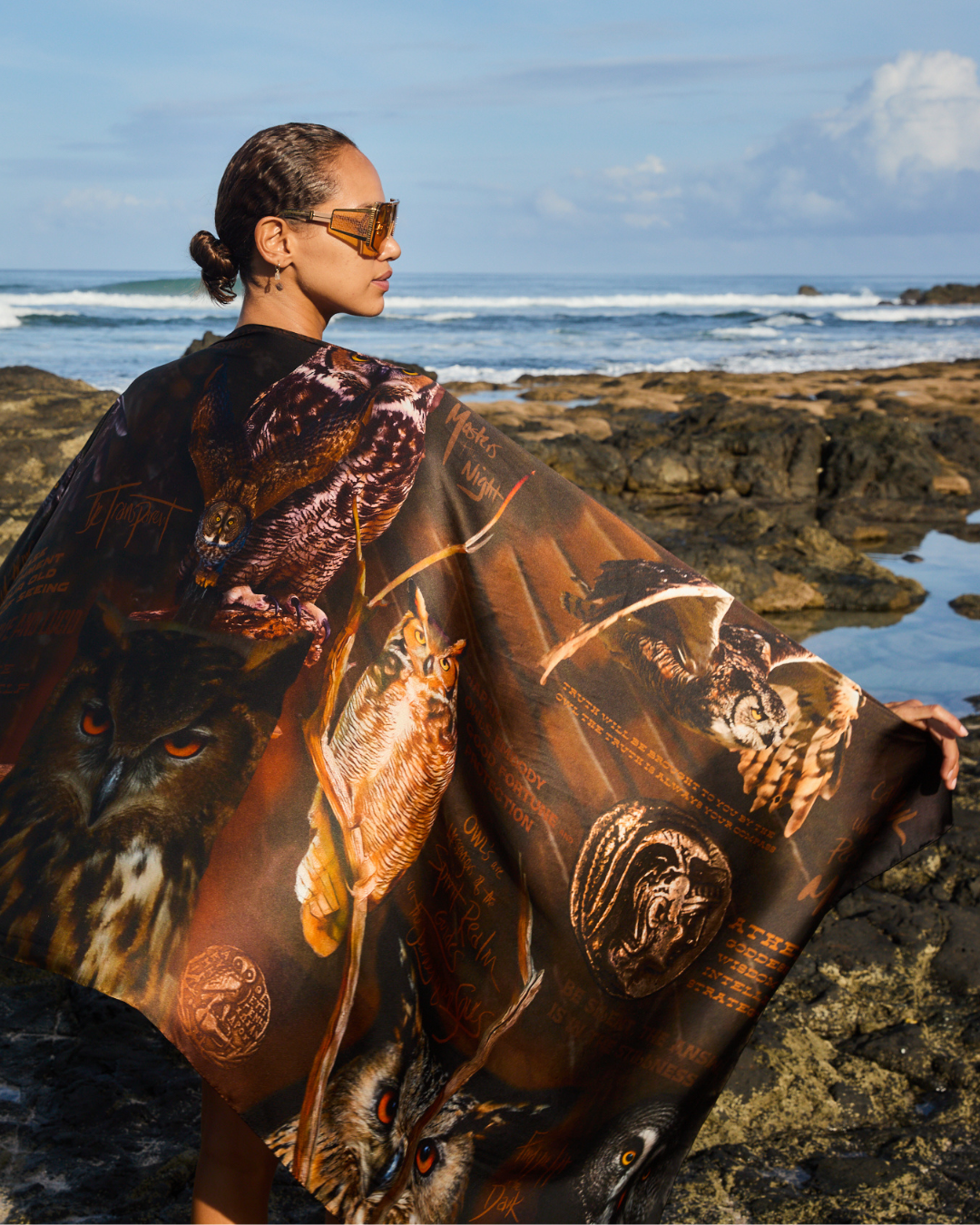 Owl 9 Silk Scarf