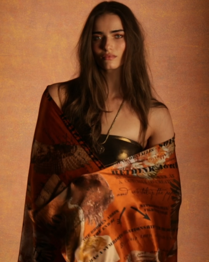 Bison 1 Silk Scarf