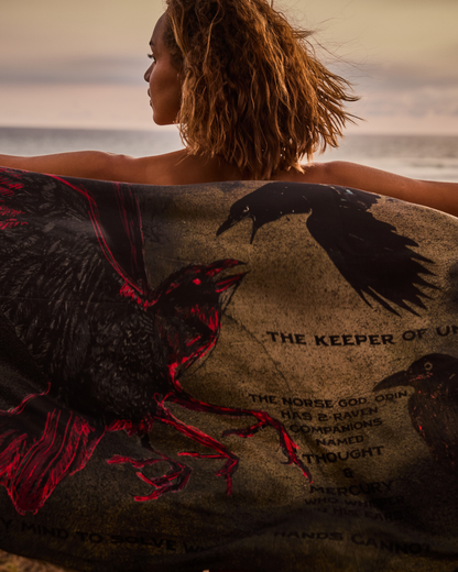 Crow 5 Silk Scarf