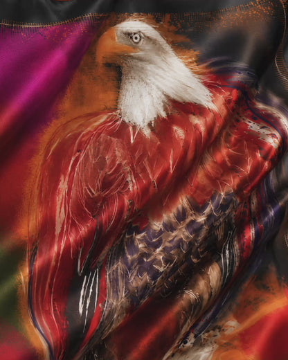 Eagle eye to the future 1 Silk Wrap