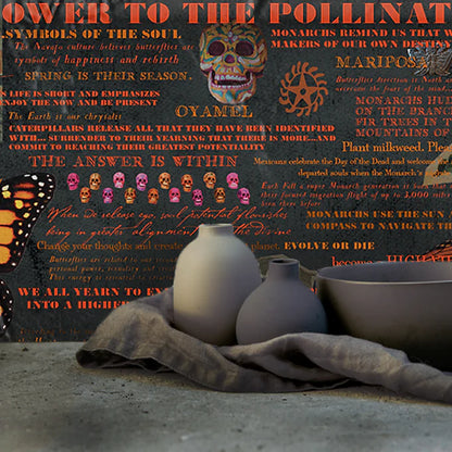 Totem Wallpaper Monarch Butterfly