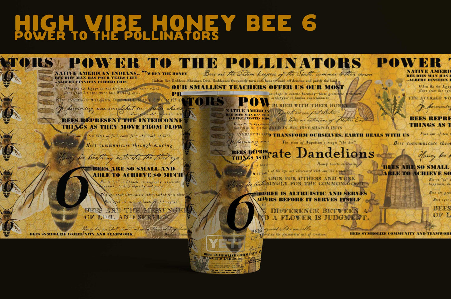 Hydration Vessel Honey Bee Yellow